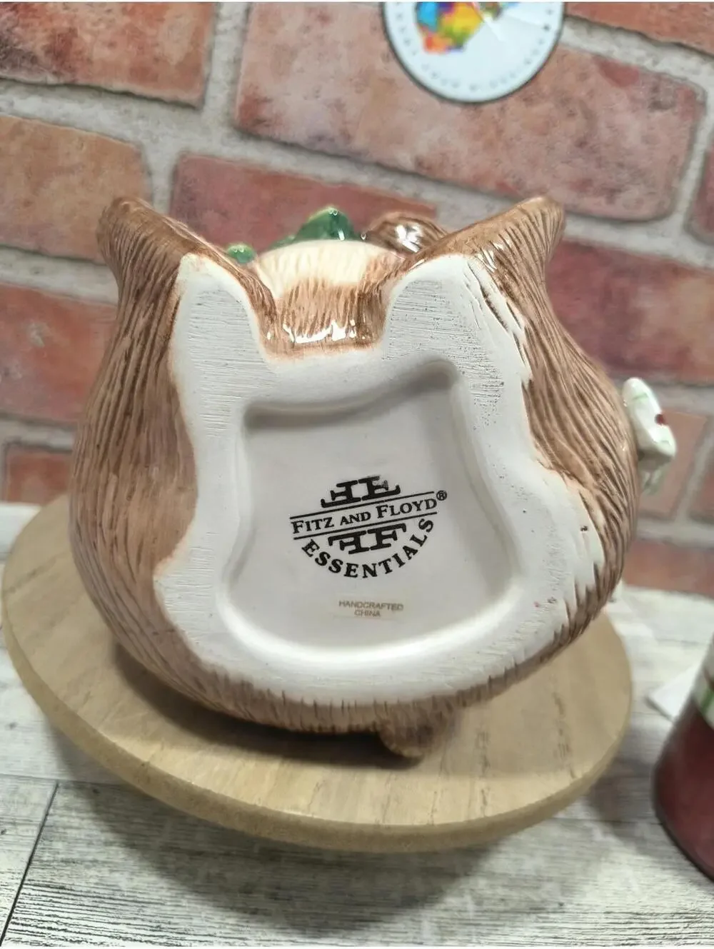 Fitz and Floyd Snack Therapy Cocoa Set Tea Christmas Teddy Bear Teapot and Mug